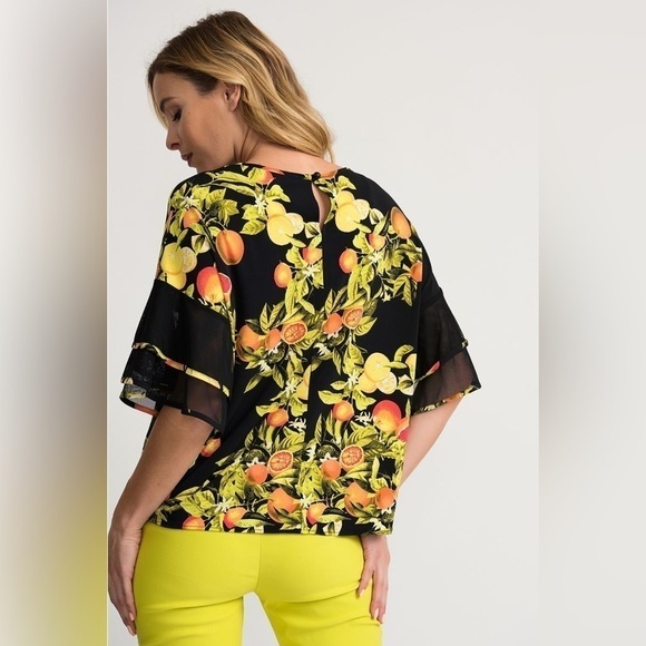 Joseph Ribkoff Black/Multi Top Blouse - Picture 5 of 16